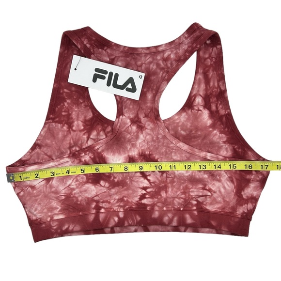 FILA Women’s Dark Raspberry Dream Cotton Light Support Sports Bra Size M L XL - Picture 10 of 10